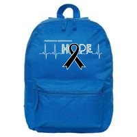 Hope Melanoma Month Products Ribbon Skin Cancer Awareness Gift 16 in Basic Backpack