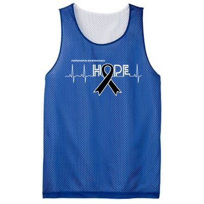 Hope Melanoma Month Products Ribbon Skin Cancer Awareness Gift Mesh Reversible Basketball Jersey Tank