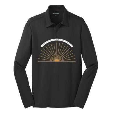 His Mercies Never Fail Silk Touch Performance Long Sleeve Polo