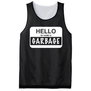 Hello My Name Is Garbage Mesh Reversible Basketball Jersey Tank