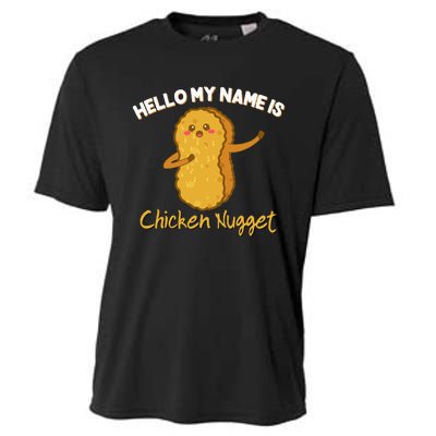 Hello My Name Is Chicken Nugget Costume Kids Chicken Cooling Performance Crew T-Shirt