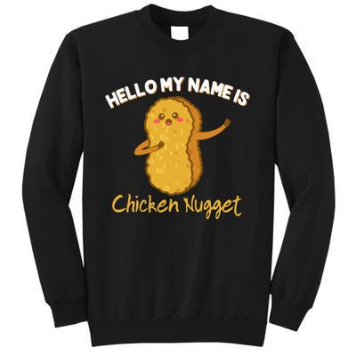 Hello My Name Is Chicken Nugget Costume Kids Chicken Sweatshirt