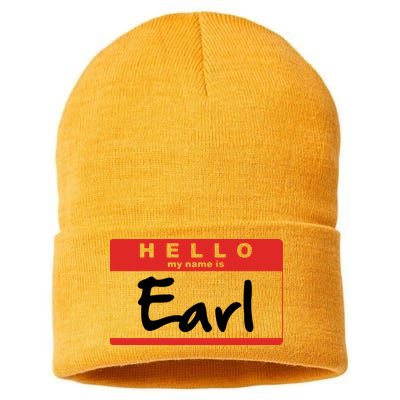 Hello My Name Is Earl Sustainable Knit Beanie