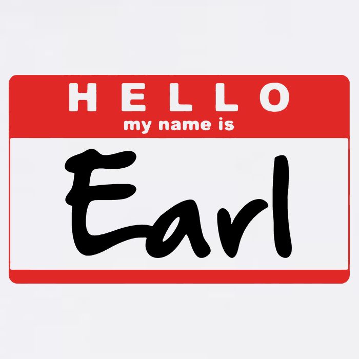 Hello My Name Is Earl Flat Bill Trucker Hat