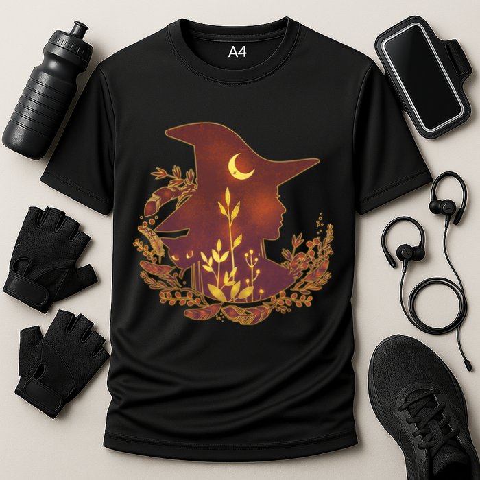 Halloween Mystical Nature Witch Cooling Performance Crew T-Shirt