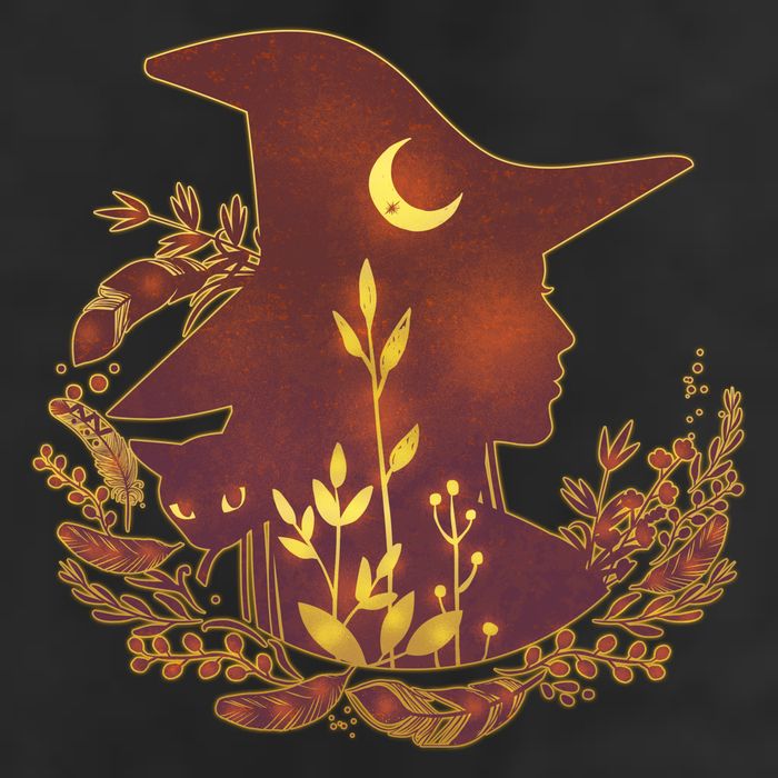 Halloween Mystical Nature Witch Beanie