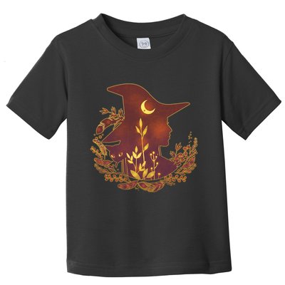 Halloween Mystical Nature Witch Toddler T-Shirt
