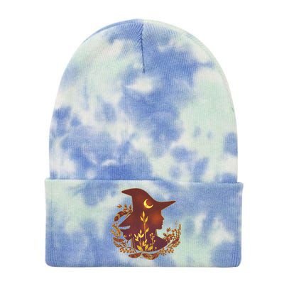 Halloween Mystical Nature Witch Tie Dye 12in Knit Beanie