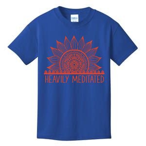 Heavily Meditated Namaste Meditation Yoga Gift Dala Gift Kids T-Shirt