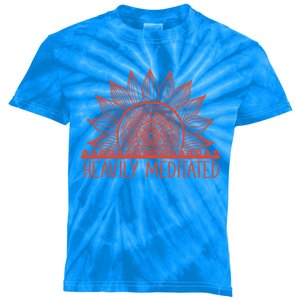 Heavily Meditated Namaste Meditation Yoga Gift Dala Gift Kids Tie-Dye T-Shirt