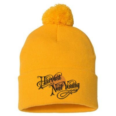 Harvest Moon Neil Young Fall Pom Pom 12in Knit Beanie