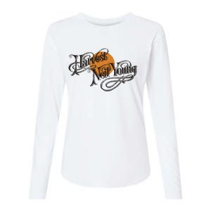 Harvest Moon Neil Young Fall Womens Cotton Relaxed Long Sleeve T-Shirt