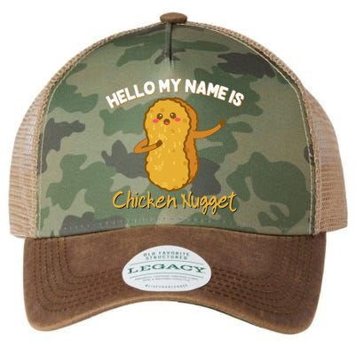 Hello My Name Is Chicken Nugget Costume Chicken Legacy Tie Dye Trucker Hat