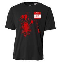 Hello My Name Is Jason Funny Halloween Costume Cooling Performance Crew T-Shirt