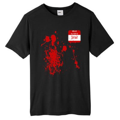 Hello My Name Is Jason Funny Halloween Costume Tall Fusion ChromaSoft Performance T-Shirt