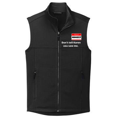 Hello My Name Is Ager Im With Karen Couples Costume Meaningful Gift Collective Smooth Fleece Vest