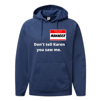 Hello My Name Is Ager Im With Karen Couples Costume Meaningful Gift Performance Fleece Hoodie