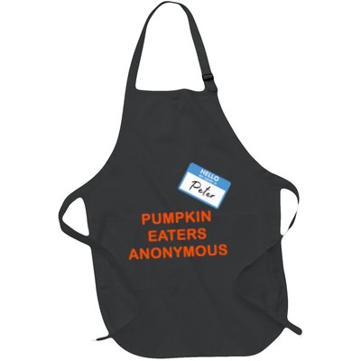 Hello My Name Is Peter Pumpkin Eaters Anonymous Full-Length Apron With Pockets