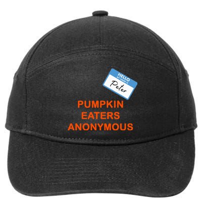 Hello My Name Is Peter Pumpkin Eaters Anonymous 7-Panel Snapback Hat