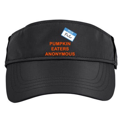 Hello My Name Is Peter Pumpkin Eaters Anonymous Adult Drive Performance Visor