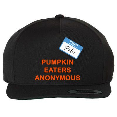 Hello My Name Is Peter Pumpkin Eaters Anonymous Wool Snapback Cap