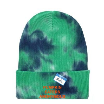 Hello My Name Is Peter Pumpkin Eaters Anonymous Tie Dye 12in Knit Beanie