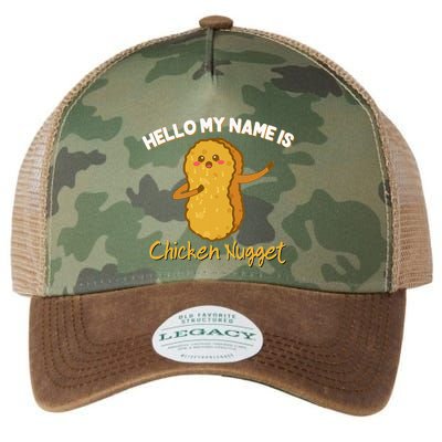 Hello My Name Is Chicken Nugget Costume Chicken Legacy Tie Dye Trucker Hat