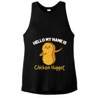 Hello My Name Is Chicken Nugget Costume Chicken Ladies PosiCharge Tri-Blend Wicking Tank