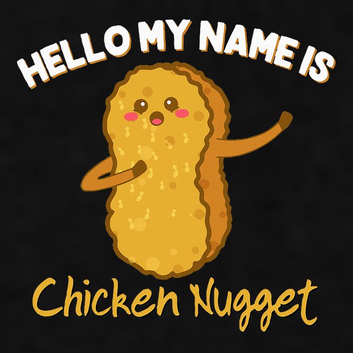 Hello My Name Is Chicken Nugget Costume Chicken Ladies PosiCharge Tri-Blend Wicking Tank