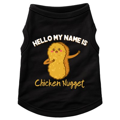Hello My Name Is Chicken Nugget Costume Chicken Doggie Tank