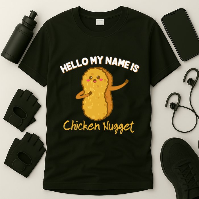 Hello My Name Is Chicken Nugget Costume Chicken T-Shirt