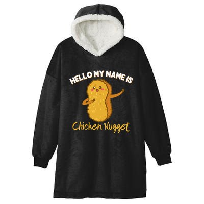 Hello My Name Is Chicken Nugget Costume Chicken Hooded Wearable Blanket