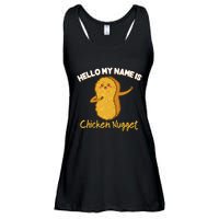 Hello My Name Is Chicken Nugget Costume Chicken Ladies Essential Flowy Tank