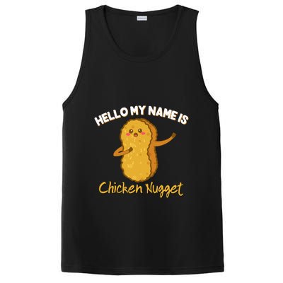 Hello My Name Is Chicken Nugget Costume Chicken PosiCharge Competitor Tank