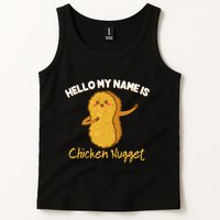 Hello My Name Is Chicken Nugget Costume Chicken Tank Top