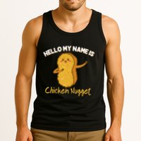 Hello My Name Is Chicken Nugget Costume Chicken Tank Top