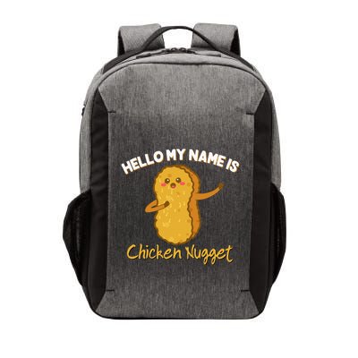 Hello My Name Is Chicken Nugget Costume Chicken Vector Backpack