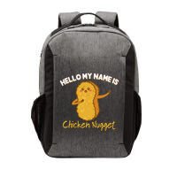 Hello My Name Is Chicken Nugget Costume Chicken Vector Backpack