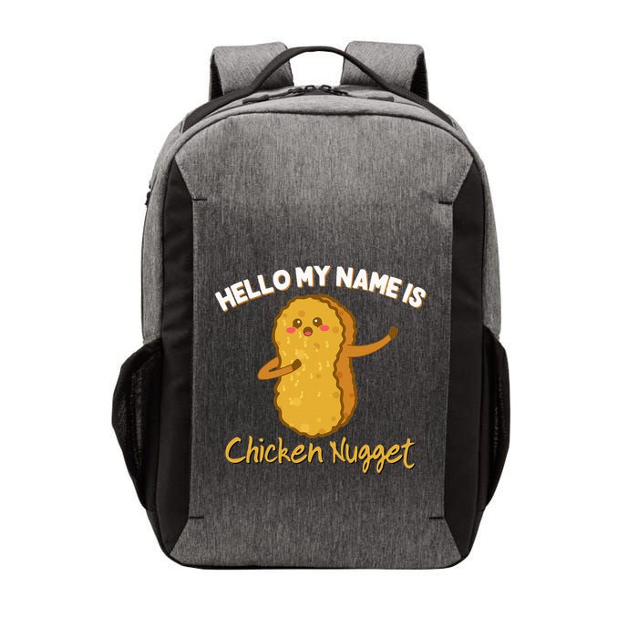 Hello My Name Is Chicken Nugget Costume Chicken Vector Backpack