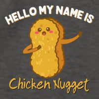 Hello My Name Is Chicken Nugget Costume Chicken Vector Backpack