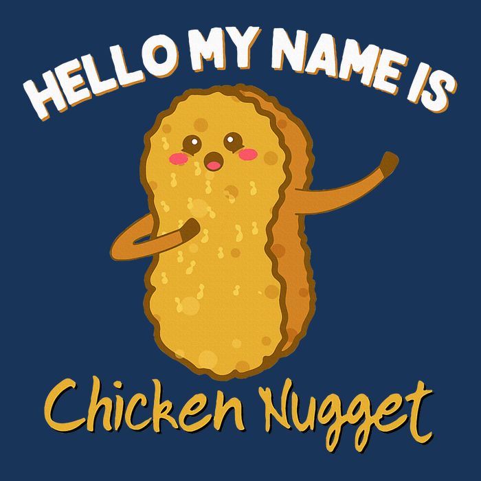 Hello My Name Is Chicken Nugget Costume Chicken Infant Baby Jersey Bodysuit