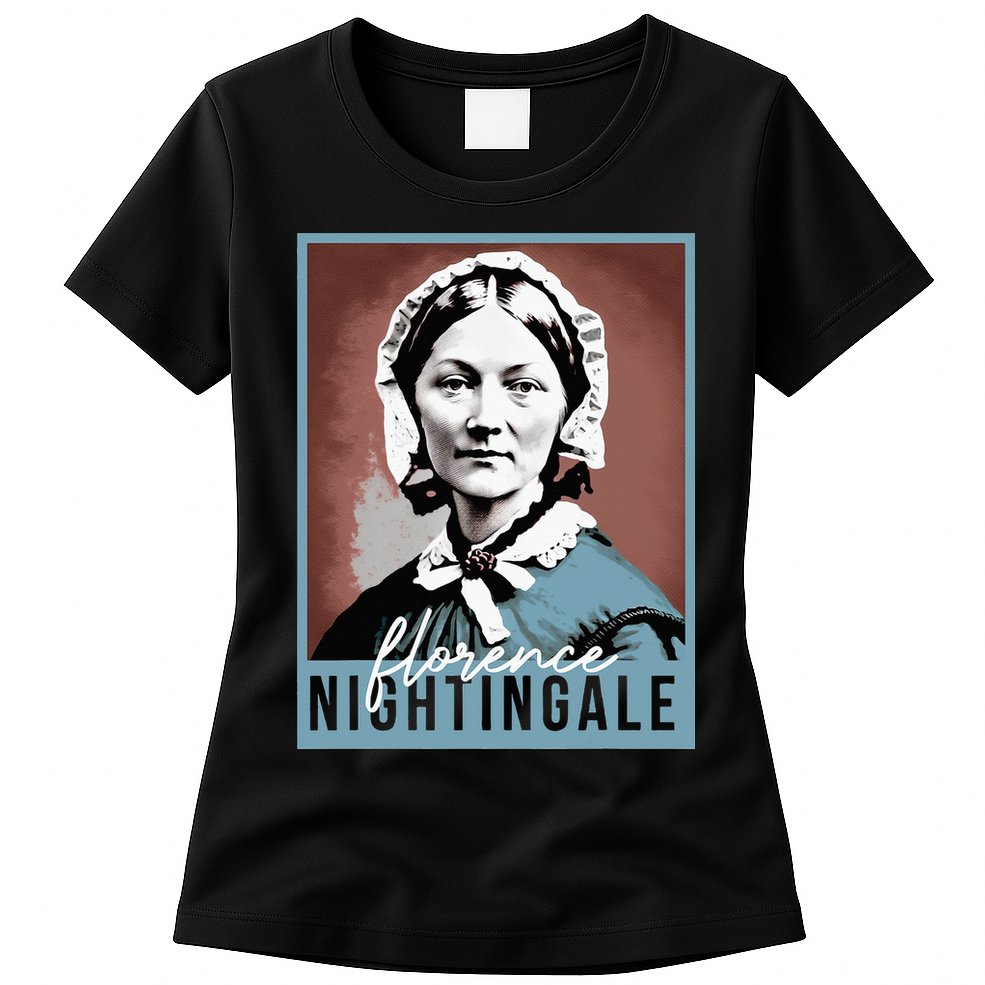 History Month Nurse Florence Nightingale Nursing Womens T-Shirt