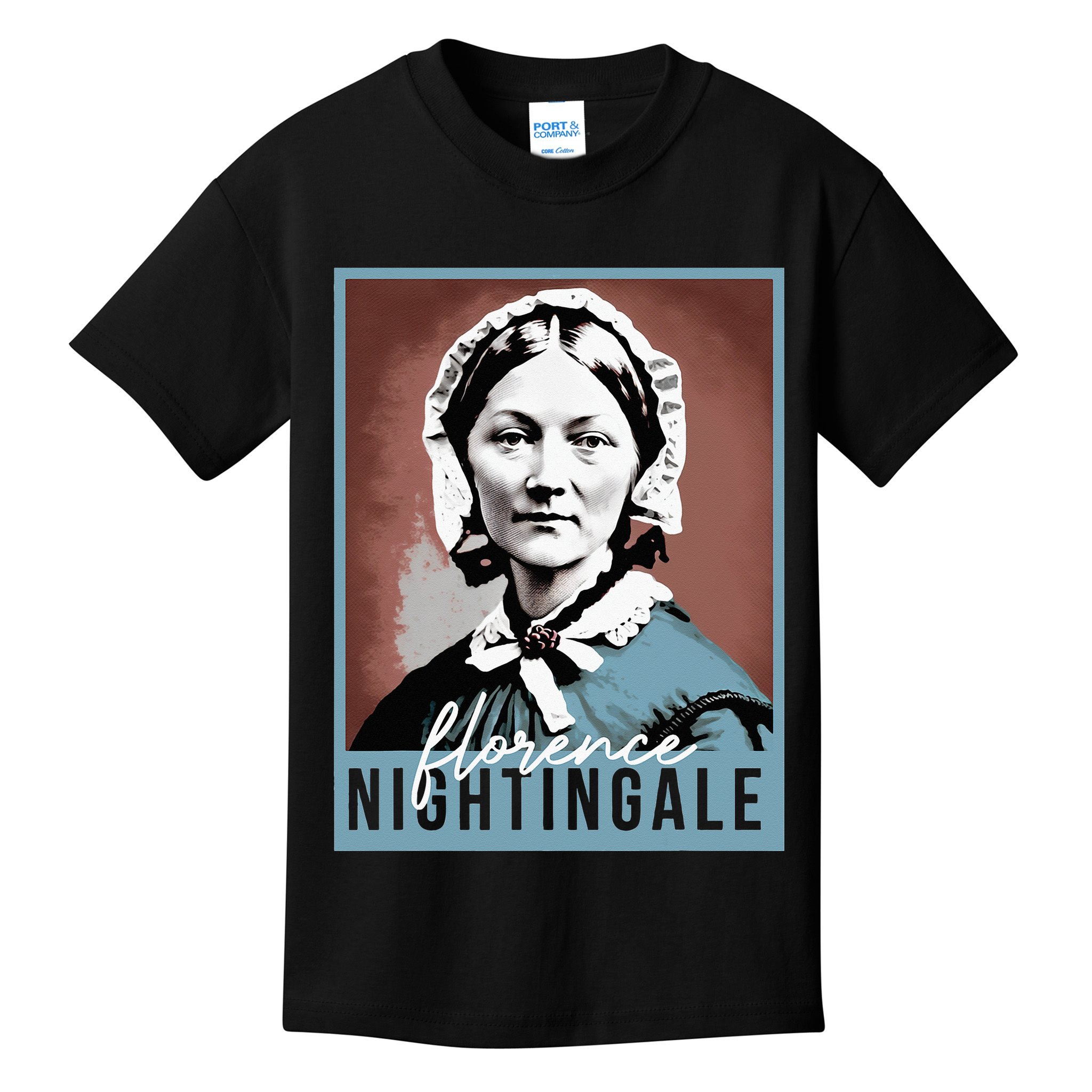 History Month Nurse Florence Nightingale Nursing Kids T-Shirt
