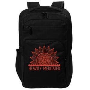 Heavily Meditated Namaste Meditation Yoga Gift Dala Gift Impact Tech Backpack