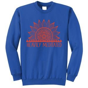 Heavily Meditated Namaste Meditation Yoga Gift Dala Gift Sweatshirt