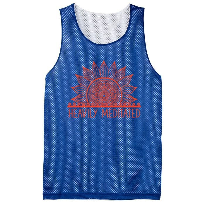 Heavily Meditated Namaste Meditation Yoga Gift Dala Gift Mesh Reversible Basketball Jersey Tank