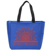 Heavily Meditated Namaste Meditation Yoga Gift Dala Gift Zip Tote Bag