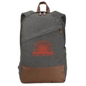 Heavily Meditated Namaste Meditation Yoga Gift Dala Gift Cotton Canvas Backpack