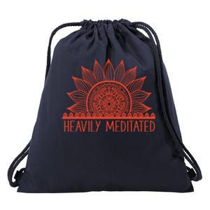 Heavily Meditated Namaste Meditation Yoga Gift Dala Gift Drawstring Bag