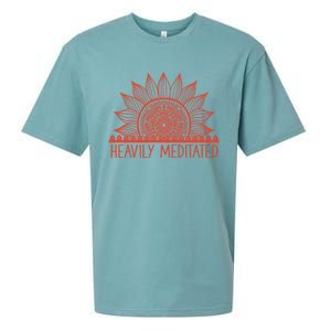 Heavily Meditated Namaste Meditation Yoga Gift Dala Gift Sueded Cloud Jersey T-Shirt